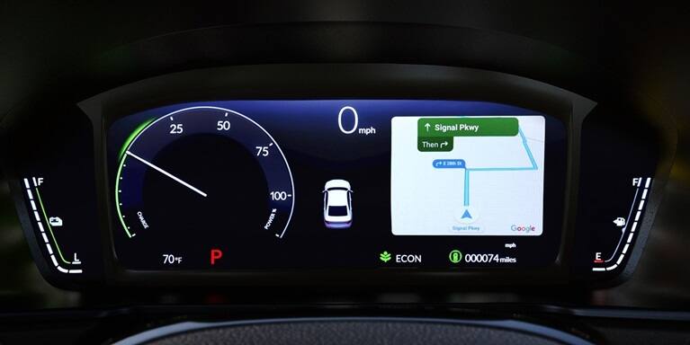2026 Honda Accord Digital Instrument Cluster with Map on Meter detail.